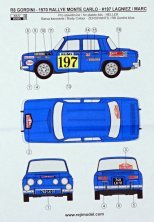 1/24 R8 Gordini 1970 Rallye Monte Carlo