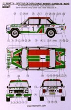 1/24 Fiat 131 Abarth Alitalia 78 Portugal/M.Carlo