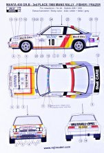 1/24 Opel Manta 400 GR.B 1985 Manx Rally 3rd pl. decal