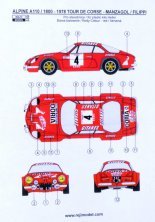 1/24 Alpine A110 Tour de Corse 1978 decal