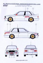 1/24 BMW M3 Winner 1988 Spa 24 hrs BASTOS logo decal
