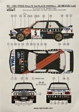 1/24 BMW M3 1990 Ypres Rally 3rd place overall decal