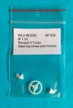 1/24 Renault 5 Turbo Steering wheel & mirrors