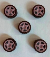 1/24 Peugeot 306 Maxi Speedline wheels 5 spoke
