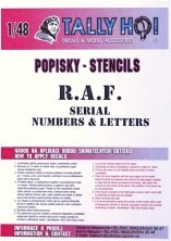 1/48 RAF Serial Numbers Dark Red 8"