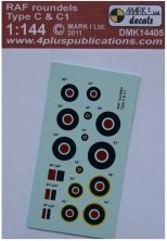 1/144 Decals RAF roundels Type C&C1 (2 sets)