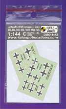 1/144 Luftwaffe Crosses (Balkenkreuz) late type Grey (size 800,