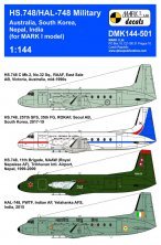 1/144 Decals HS.748/HAL-748 Military