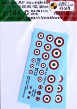 1/144 Italian AF roundels , 2 sets