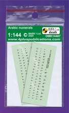 1/144 Decals Arabic numerals black