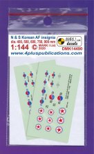 1/144 Decals N. & S. Korean AF insignia