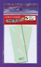 1/144 Decals La-5/7 numerals white
