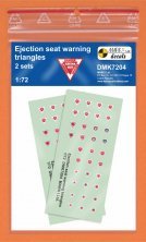 1/72 Ejection seat warning triangles
