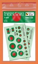 1/72 Bangladesh Air Force Insignia, 2 sets