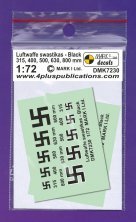1/72 Luftwaffe Swastikas Black, 2 sets