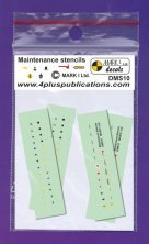 Aircraft Maintenance Stencils various types