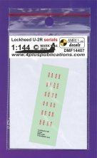 1/144 Decals Lockheed U-2R serial numbers