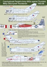 1/48 Czechoslovak Peoples Army MiGs against Thunders