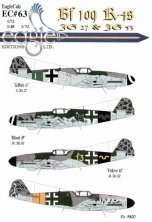 Eagle Cal 1/48 D�cals Messerschmitt Bf-109K-4 RLM 76/75/83