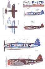 Eagle Cal 1/48 P-47D Thunderbolt Part 3 Décalcomanies Eagle Cal 1/48 P-47D Thunderbolt Part 3 Décalcomanies