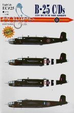 Eagle Cal 1/72 Décals B-25C/J 320 Dutch Sqn Melsbroek Eagle Cal 1/72 Décals B-25C/J 320 Dutch Sqn Melsbroek