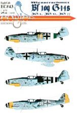 Eagle Cal 1/72 Décals Messerschmitt Bf-109G-14 Eagle Cal 1/72 Décals Messerschmitt Bf-109G-14