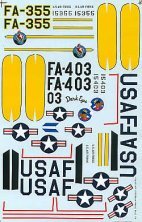 Décals 1/48 Lockheed F-94B Starfire 68FIS 319FIS Corée Décals 1/48 Lockheed F-94B Starfire 68FIS 319FIS Corée