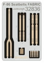1/32 North-American F-86F Sabre Dog seatbelts FABRIC