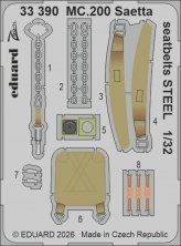 Eduard Sicherheitsgurte Stahl MC.200 Saetta 1/32 Italeri