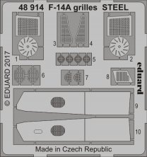 1/48 Grumman F-14A grilles STEEL
