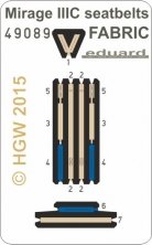 SET Mirage IIIC seatbelts FABRIC (EDU)