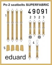 SET Pe-2 seatbelts SUPERFABRIC
