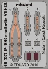 SET 1/48 P-40B seatbelts STEEL