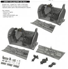 Brassin 1/48 P-40E cockpit for Eduard