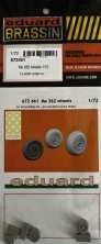 Eduard Brassin Roues Me 262 1/72 pour Arma Hobby