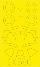 Mask 1/72 P-51B/C Malcolm Hood canopy