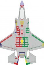 Mask 1/72 F-35A RAM panels early for Tamiya