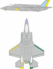 Mask 1/72 F-35A RAM coating late for Revell