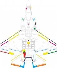 Mask 1/72 F-35C RAM coating for Tamiya