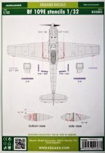 1/32 Decals Bf 109E stencils