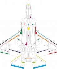 Mask 1/48 F-35C RAM panels for Tamiya