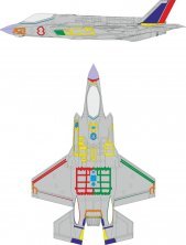 Mask 1/48 F-35A RAM coating early ITALERI