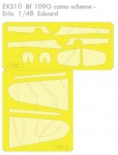 Mask 1/48 Bf 109G camo scheme  Erla