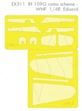 Mask 1/48 Bf 109G camo scheme  WNF