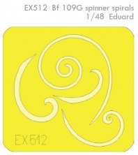 Mask 1/48 Bf 109G spinner spirals