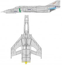 Mask 1/48 F-4E surface panels
