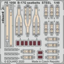 1/48 B-17G seatbelts STEEL