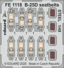 1/48 B-25D seatbelts STEEL
