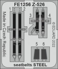 1/48 Z-526 seatbelts STEEL