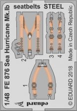 1/48 Sea Hurricane Mk.Ib seatbelts STEEL